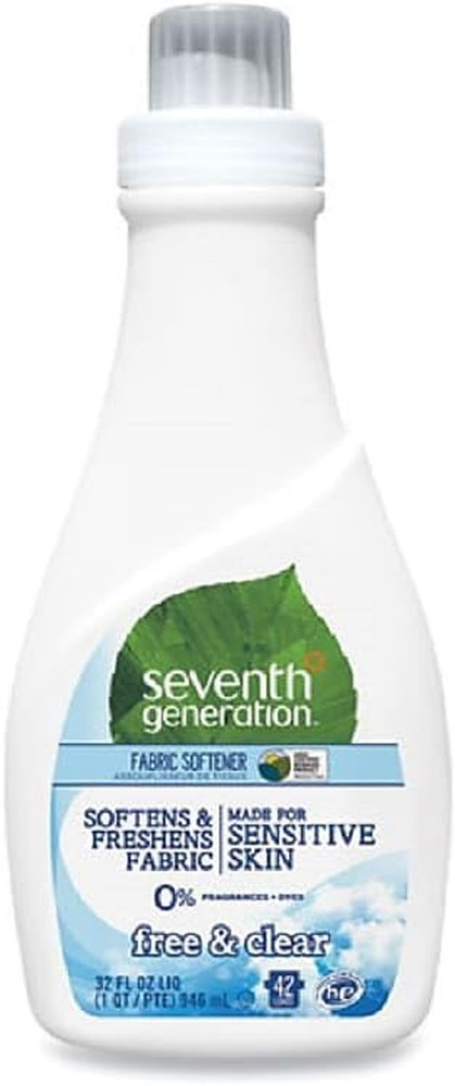 Laundry Fabric Softener Liquid, Free & Clear, Reduces Static, 32 Fl Oz