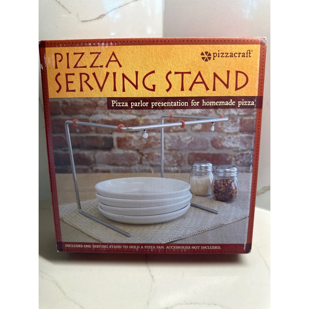 8" x 8" Restaurant Style Pizza Serving Stand - NIB