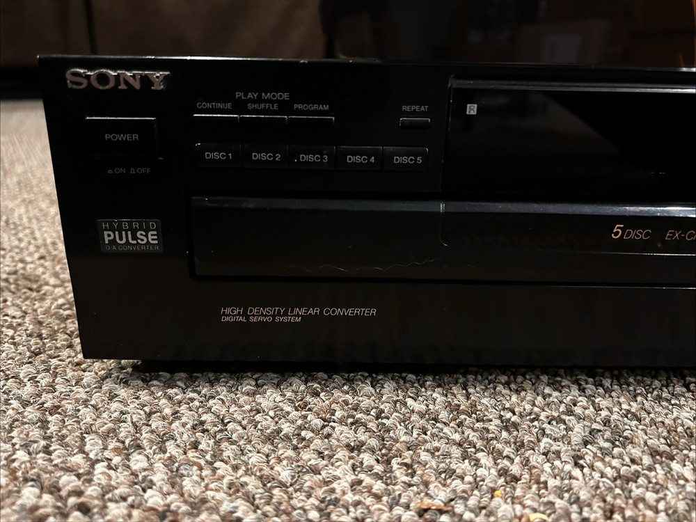 Sony CDP-345 5-Disc CD Changer Player Tested & Working