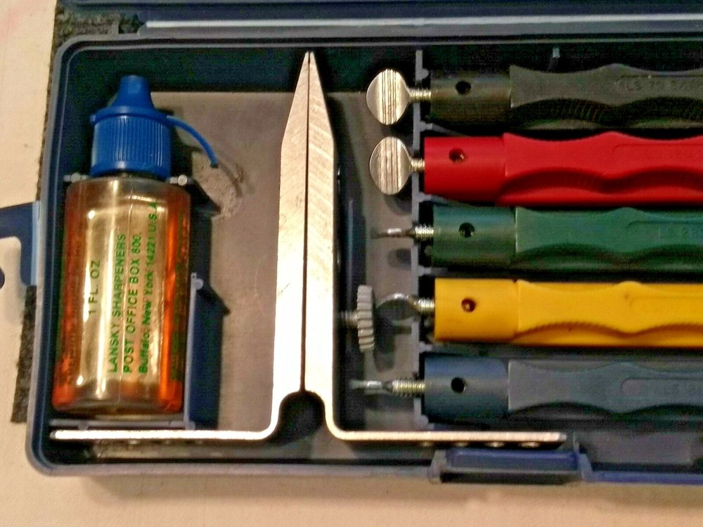 LANSKY Deluxe Controlled Angle Knife Sharpening System, W/ Manual