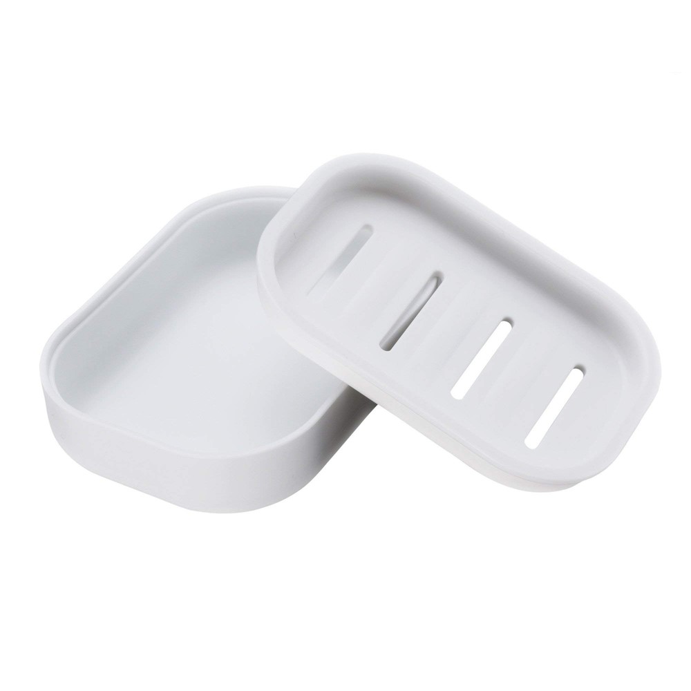 Plastic Soap Dish Container Keeps Soap Dryeasy Cleaningdrainwhite