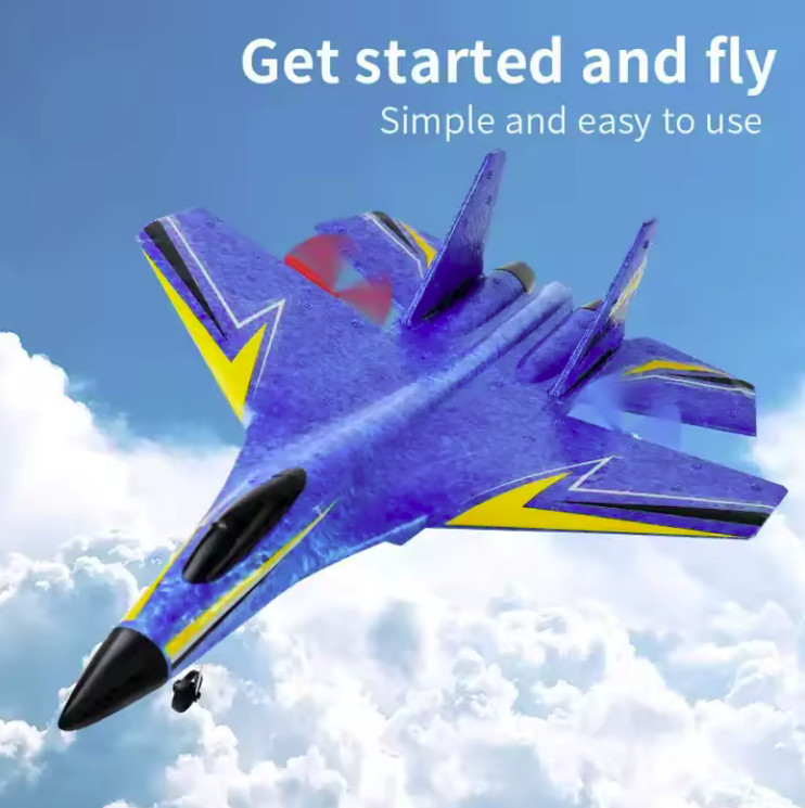 F22 RC Airplanes Jet Remote Control Fighter Night Flight RTF 2.4gHz Plane Model
