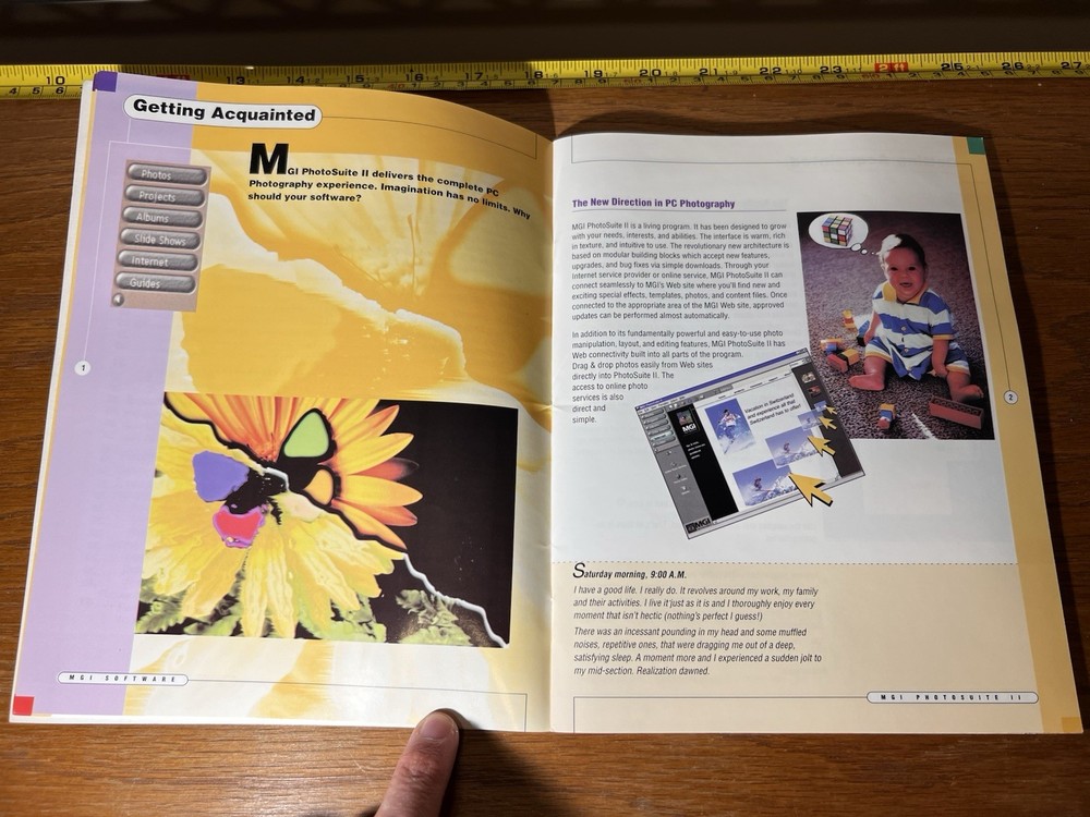 MGI Photosuite 2 II PC Image Editing Software CD ROM & Manual Windows 95 98