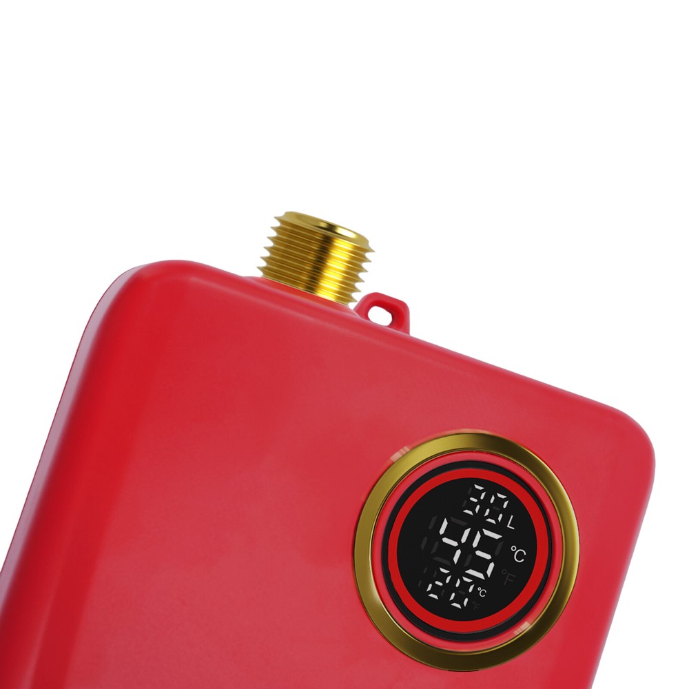 Electric Tankless Water Heater Portable Instant Hot Shower Kitchen Heater 3000W