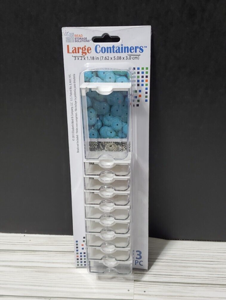 Elizabeth Ward bead storage containers you choose