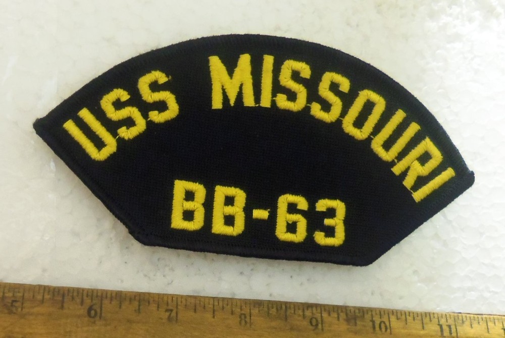 US Navy – USS Missouri BB-63 Embroidered Patch