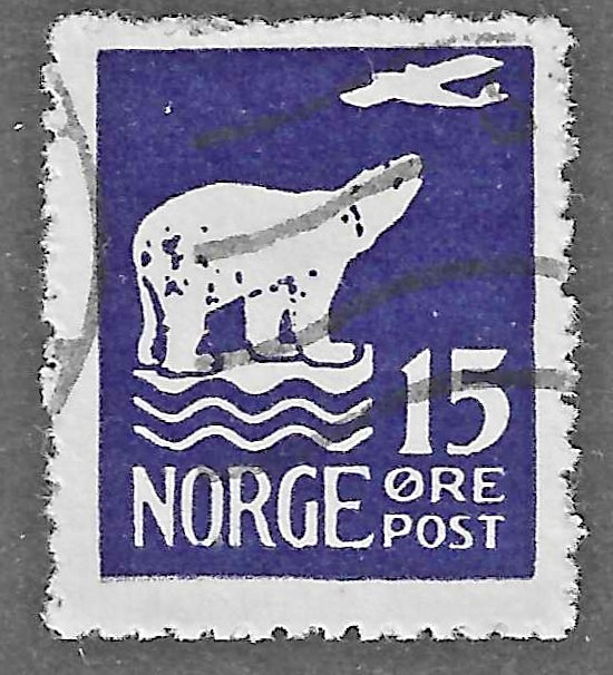 Norway (1925)  - Scott # 108.    Used