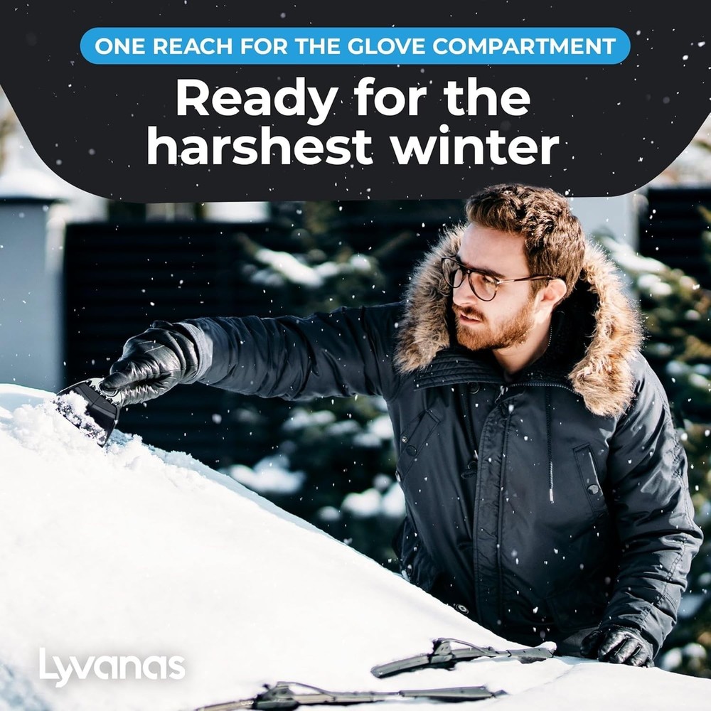 Winner 2026 Ergonomic Car Ice Scraper - Fast & Safe Windshield Remover