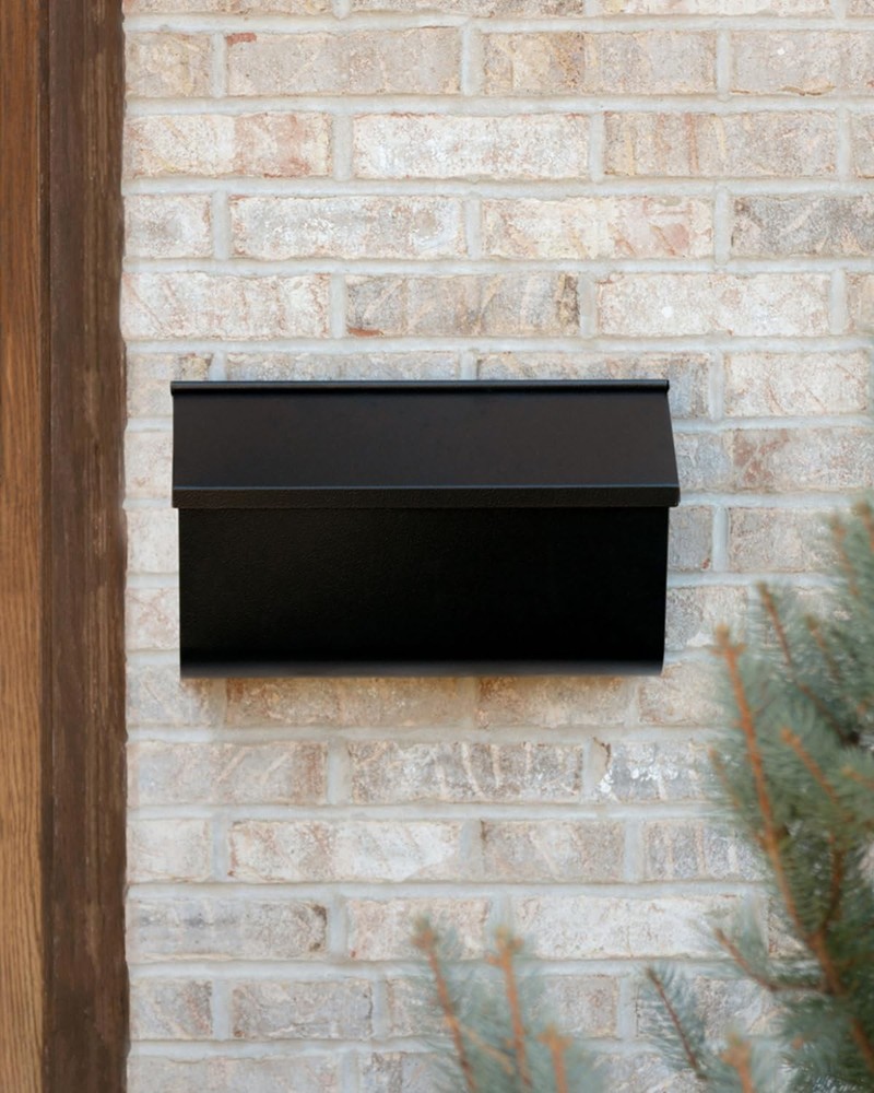 Woodlands Wall-Mounted Mailbox for Outside Rust-Resistant Galvanized Steel Meta