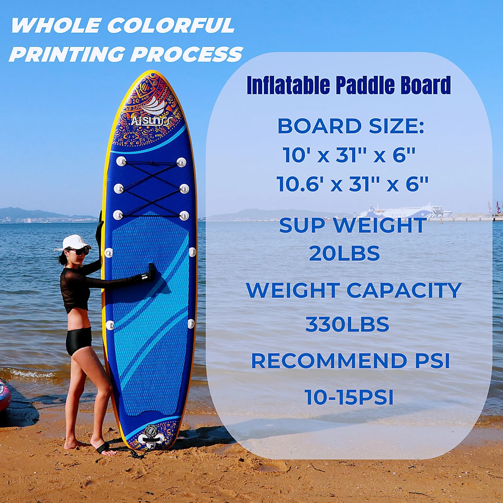 Inflatable Stand up Paddle Board, 10.6Ft SUP Paddleboard with Premium SUP Access