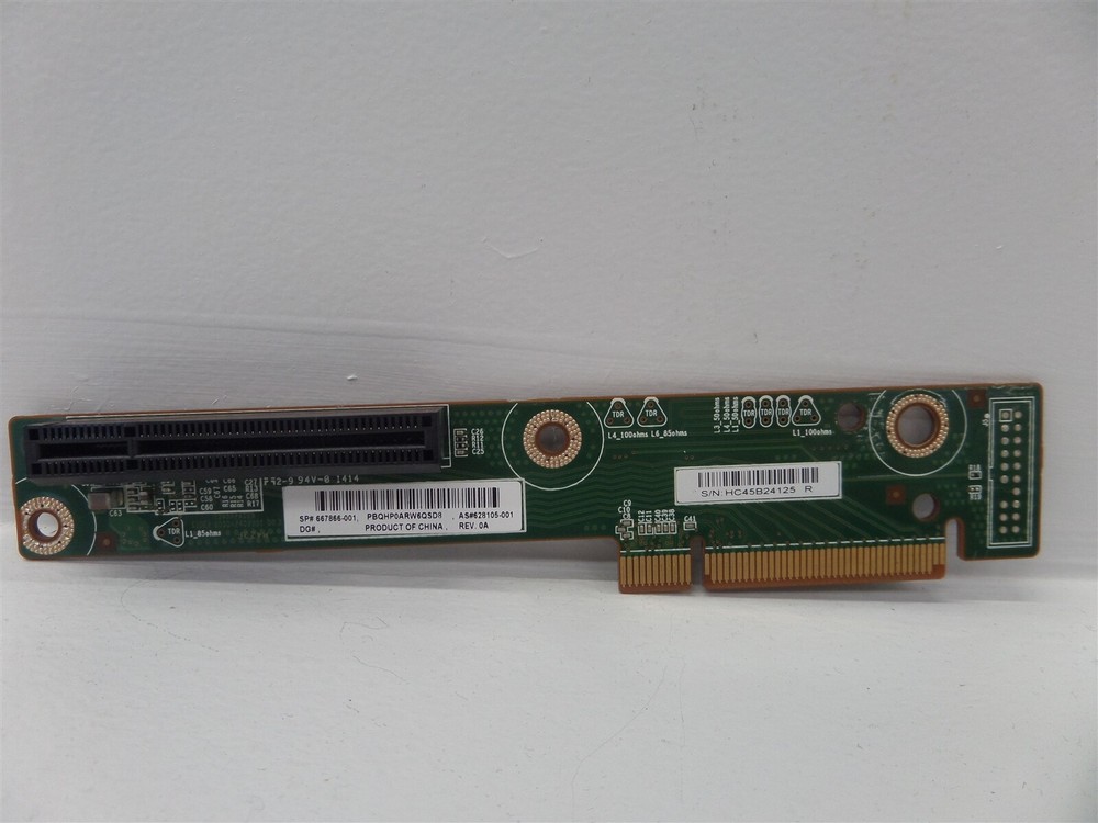 HP ProLiant 667866-001 Riser Card