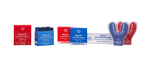 Bausch Articulating Paper, Thin Blue Strips, 200 per Box, BK-61