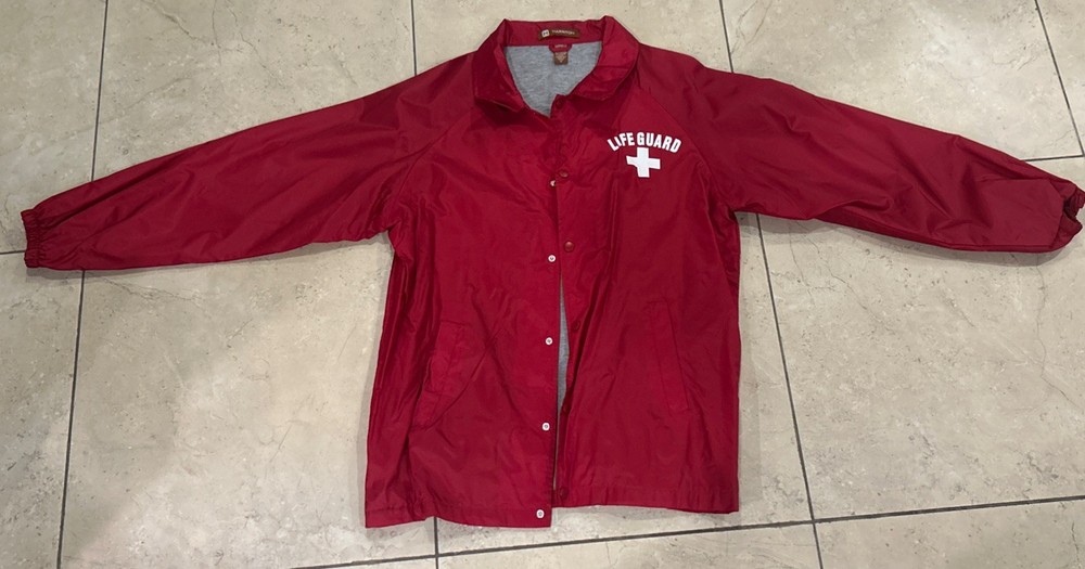 Harriton Life Guard Jacket - size M - nylon shell - polyester + cotton liner