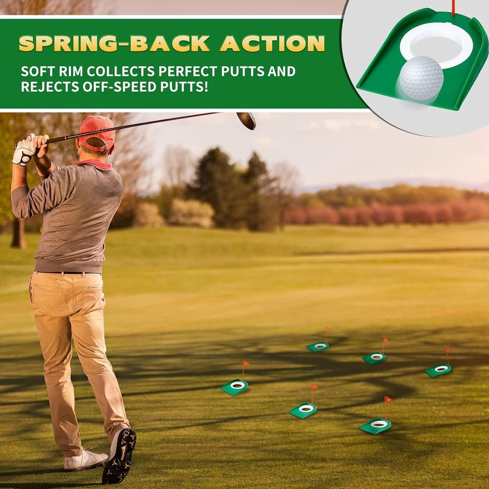 Golf Putting Practice Cup Hole Training Aids Golf Accessories Training Putter...