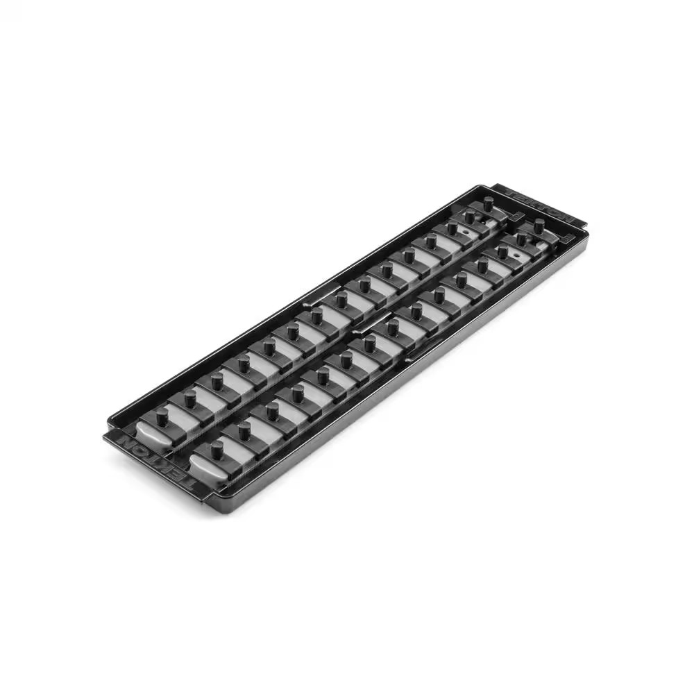 1/4 In. Drive 2-Rail Socket Organizer Set, Gray (30-Tool)