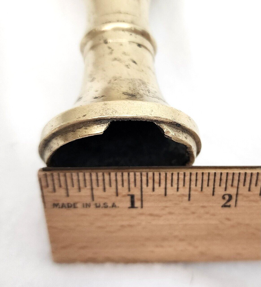 Andiron Brass Piece - Length 12”
