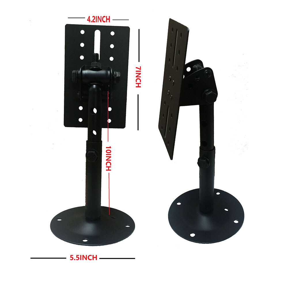 2Pcs Universal Universal Ceiling Mount Speaker Brackets Safe Distance Adjustment