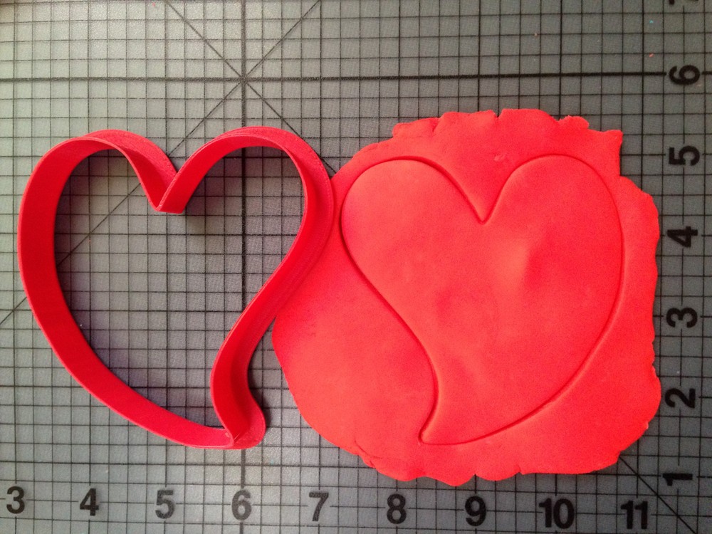 Curved Heart Cookie Cutter