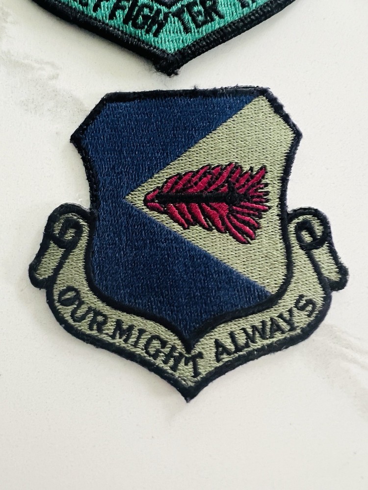 USAF ANG 7 Subdued Fighter Wing Patch Lot
