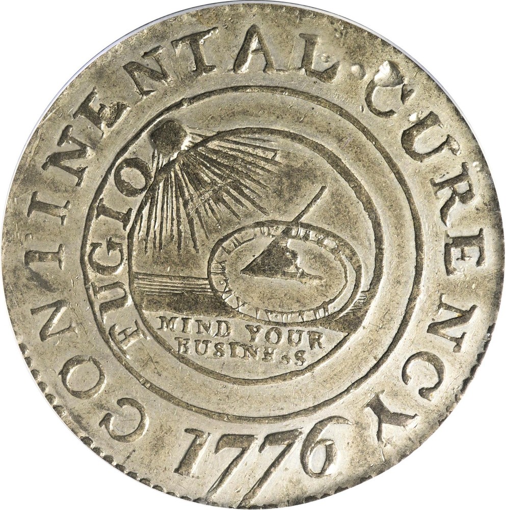 1776 CONTINENTAL CURRENCY $1 PCGS MS 62