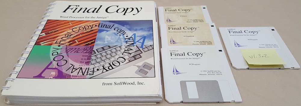 Final Copy v1.3 Release 2 ©1991 SoftWood,Inc Word Processing for Commodore Amiga