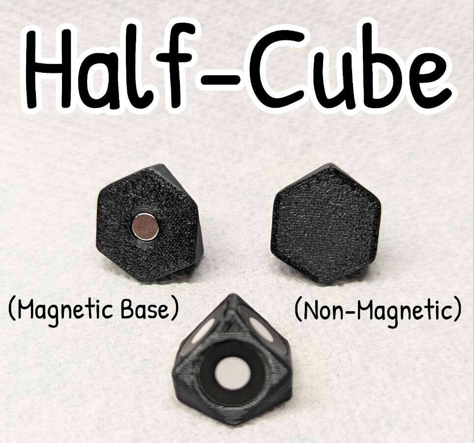 3D Scanner Targets - Geometric Target Markers (Half-Cubic) (10 pieces)