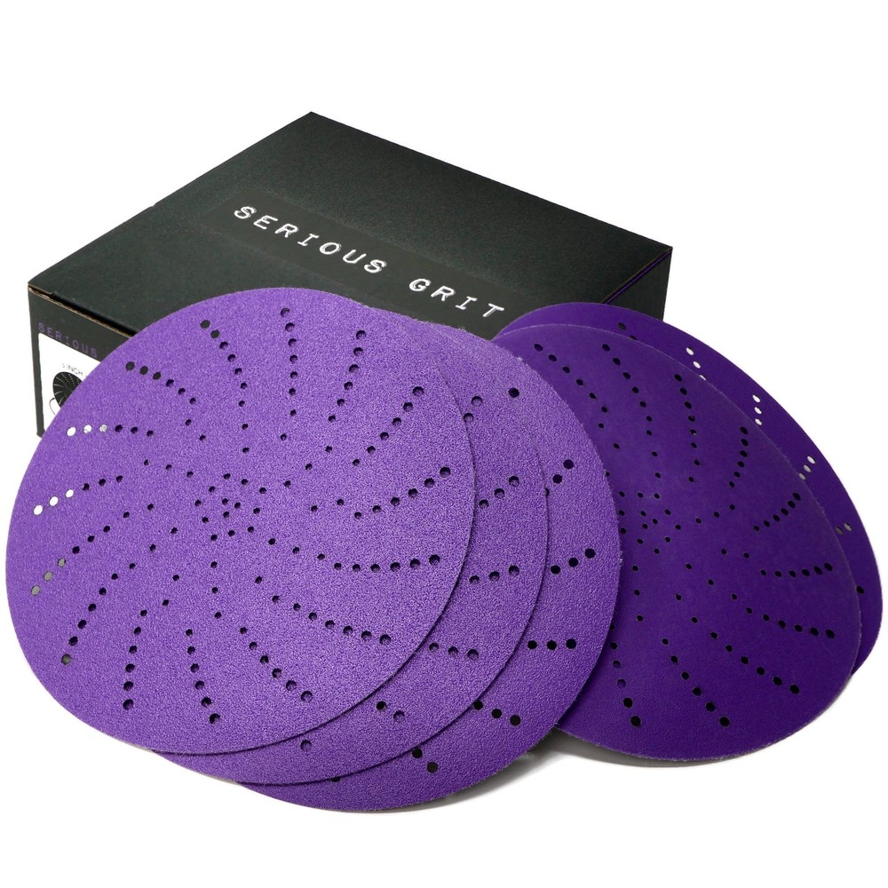 6" Ceramic Multi-Hole Hook & Loop Discs