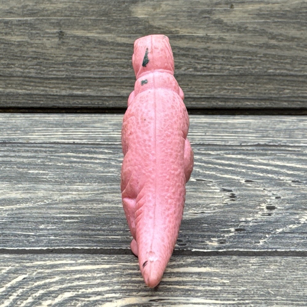 Vintage Pink Dinosaur T-Rex Plastic Figure 2”