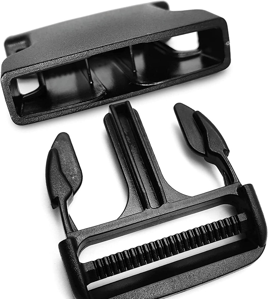 2 inch 2 Set Quick Release Buckle 4Pcs Tri-glide Slide for Backpack Replacement