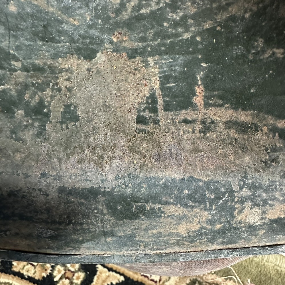 Original WWII US Navy Painted M-1 Helmet Stenciled