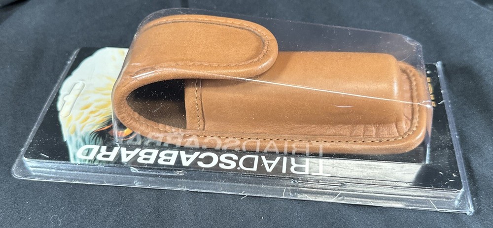 ASP Triad Scabbards Clip-On Carrier Flashlight Case Leather