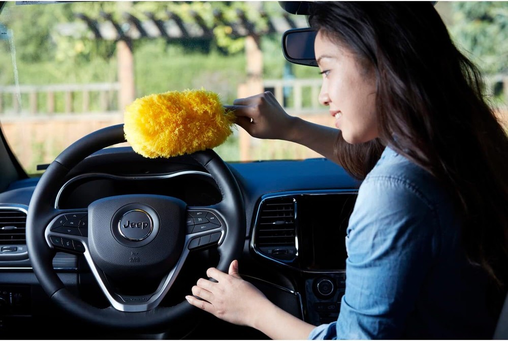 Armor All Car Interior Duster, Scratch-Free Microfiber Car Duster with Handle