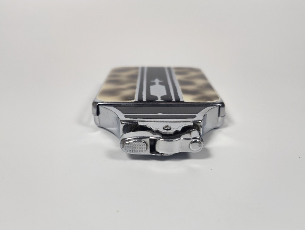 1930's Art Deco Ronson Mastercase Lighter Cigarette Case Tortoise Shell Works