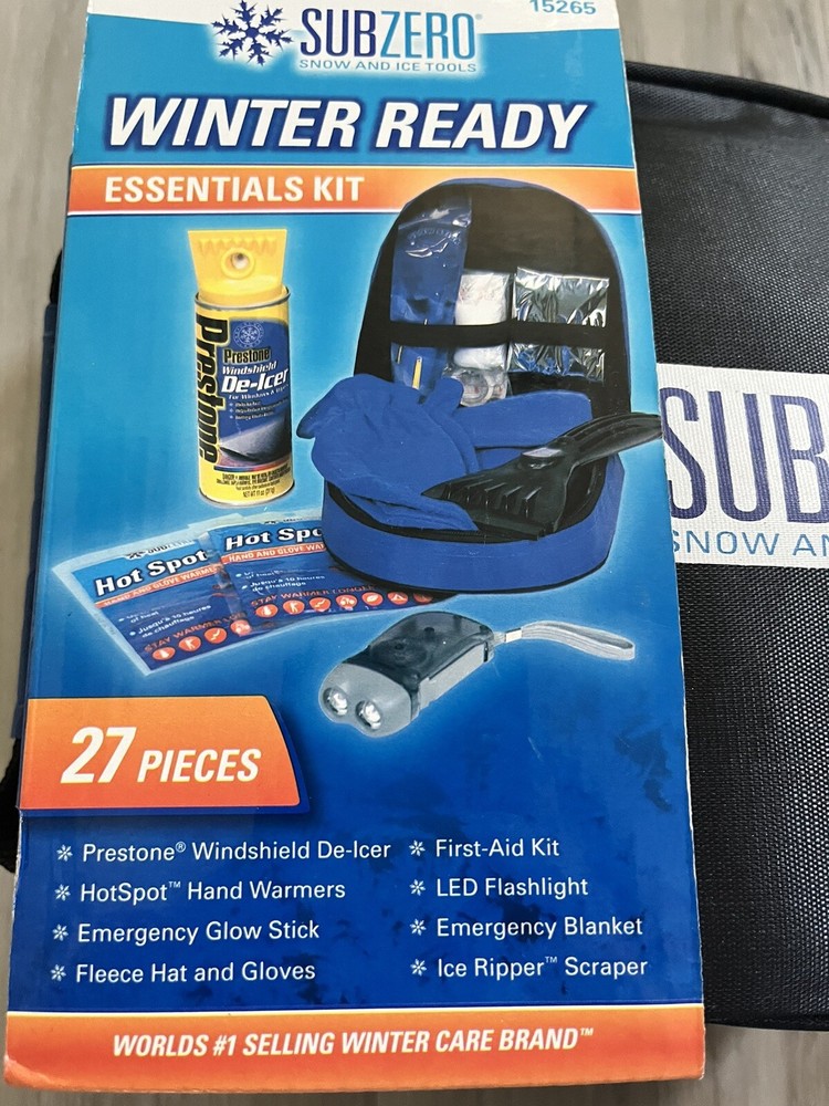 New Subzero Winter Ready Essentials Kit 27 Pieces