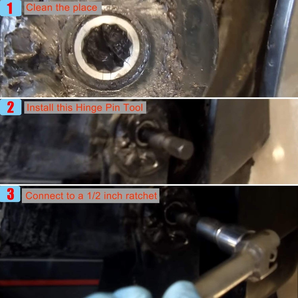 Gimbal Bearing Puller Alignment Tool & Hinge Pin Tool For Mercruiser Alpha Bravo