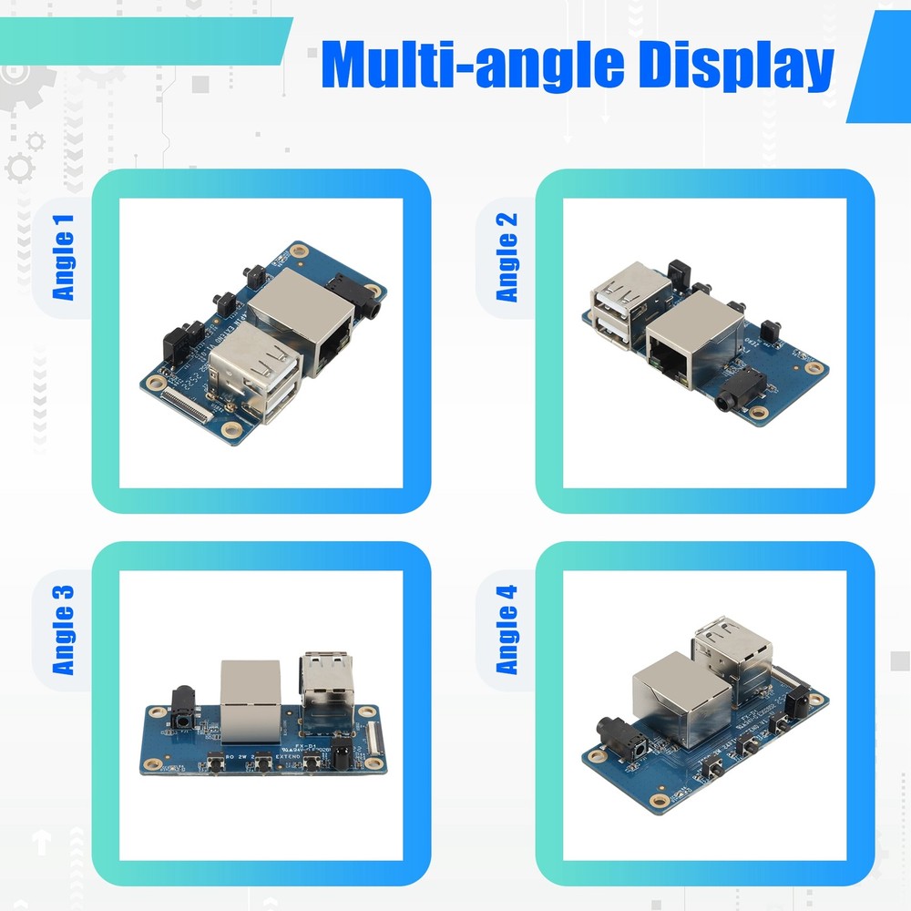 For Zero 2 W Expansion Board Interface Board 100M Port+USB 26157