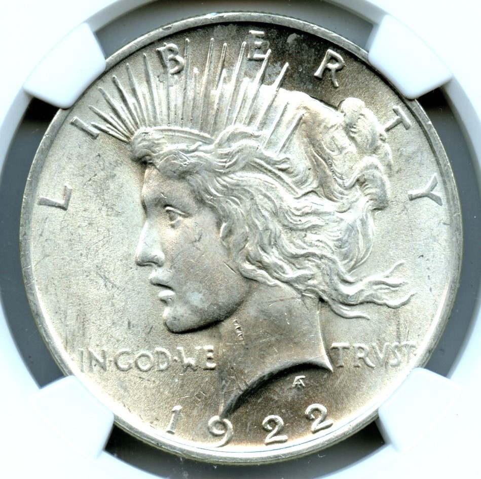 1922 Peace Dollar, NGC MS64