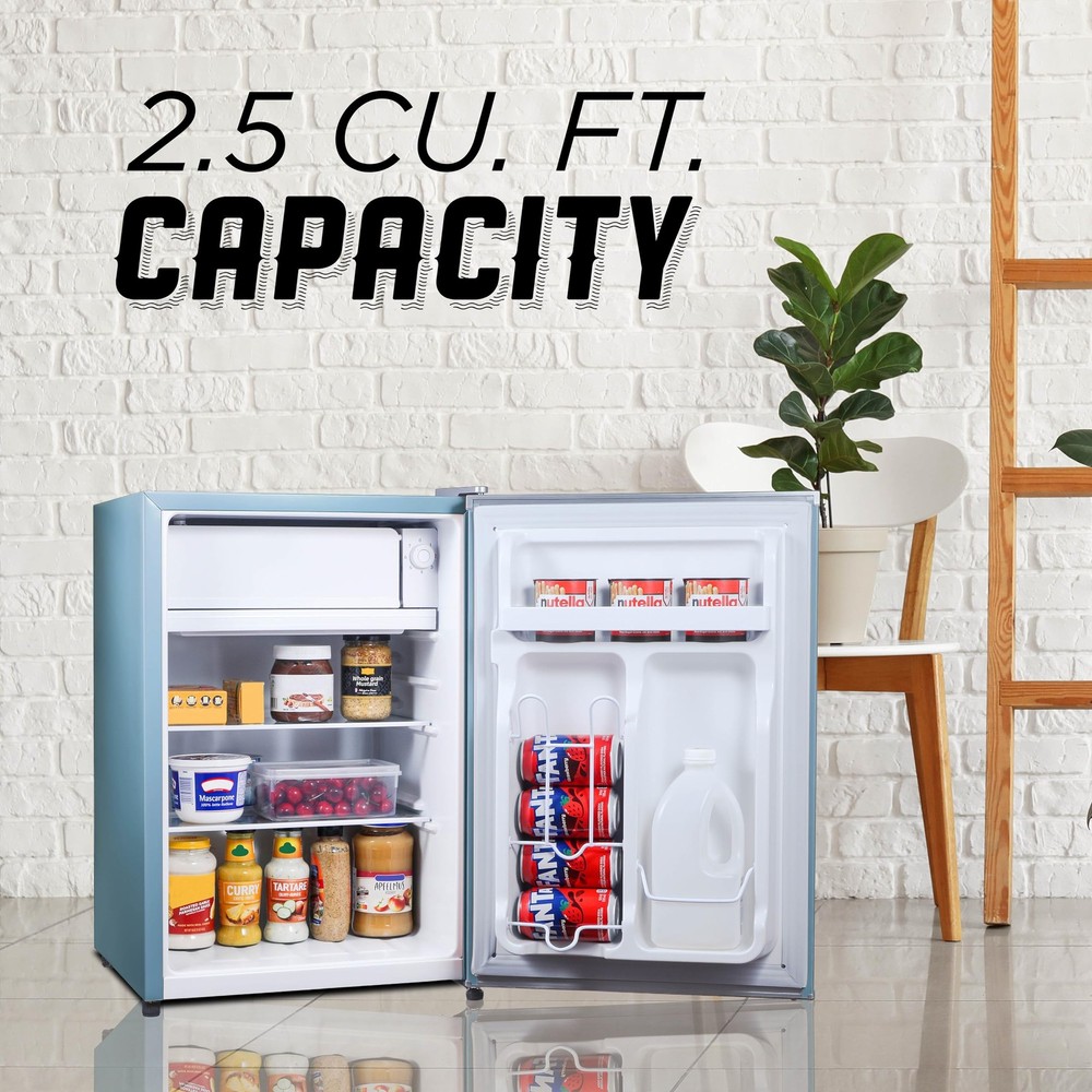 2.5 Cu. Ft. Compact Refrigerator, ENERGY STAR Certified Small Refrigerator, S...