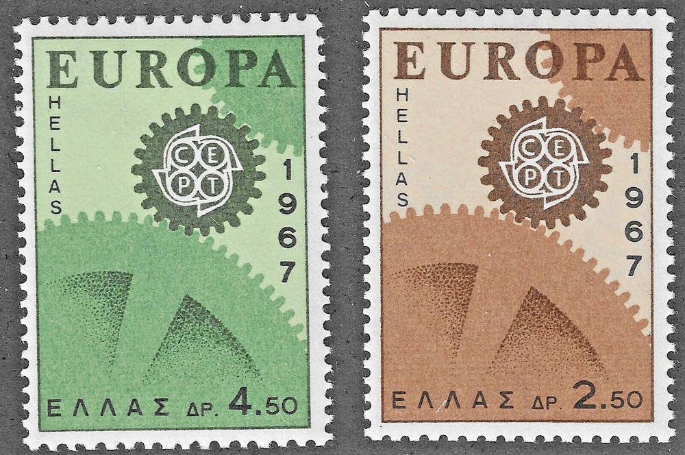 Greece (1967) - Scott # 891 - 892,   MNH