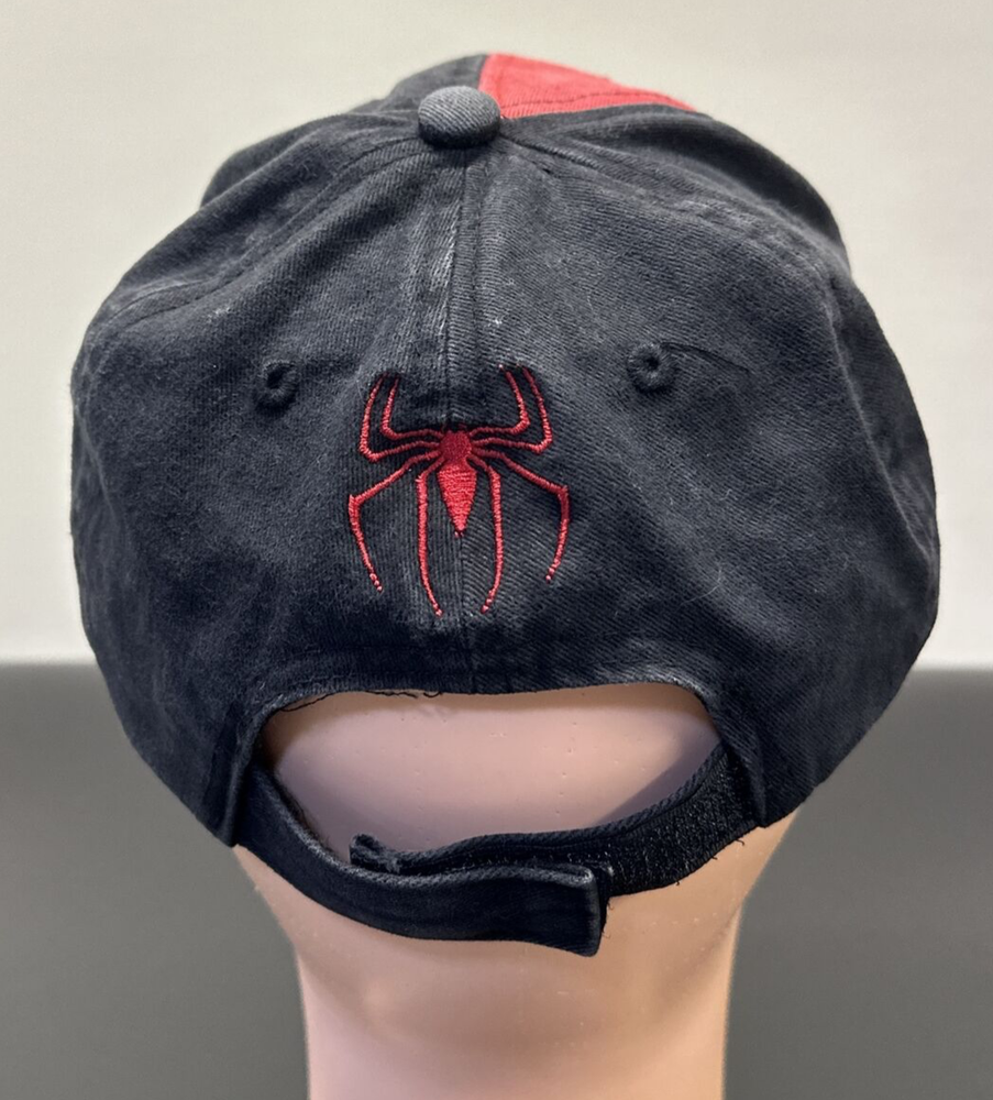 Spiderman Marvel Comics Adjustable Hat/Cap 2007, Hook & Loop, 100% Cotton Red/Bl