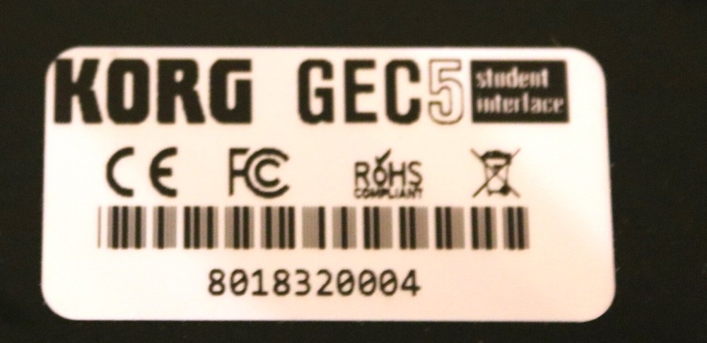 Korg GEC5 Student Interface - Audio Unit