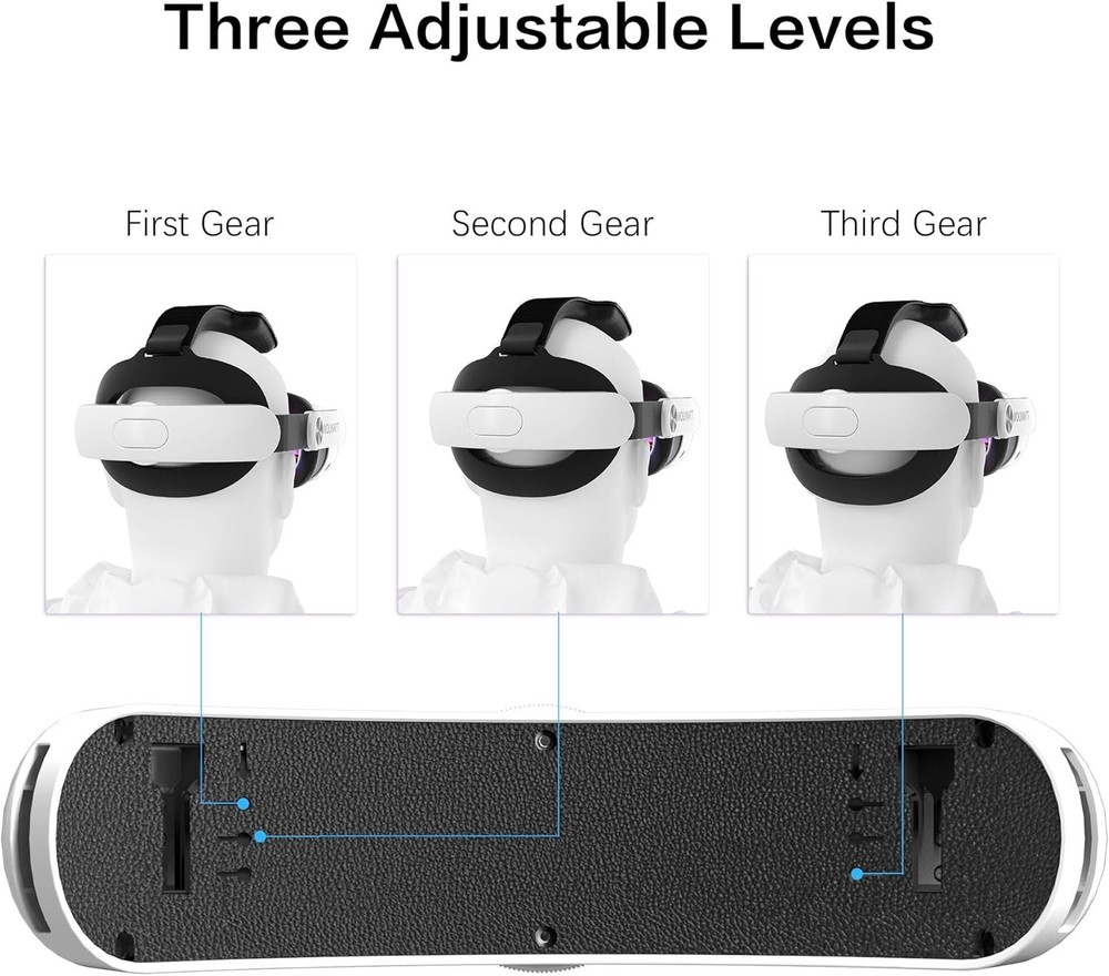 For Meta Oculus Quest 3/3S - Adjustable Replacement VR Headset Strap Accessories