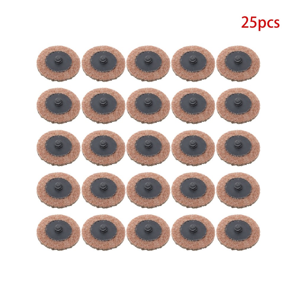 25 PCS 2 Inch Nylon Surface Conditioning Quick Change Sanding Discs Coarse