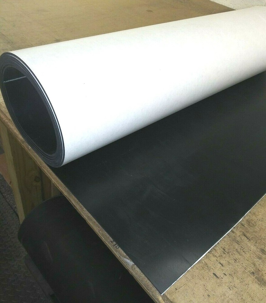 Neoprene Rubber Solid Sheet -Peel-Back Adhesive 1/8"Thick x 36" x 36" Sq Yard