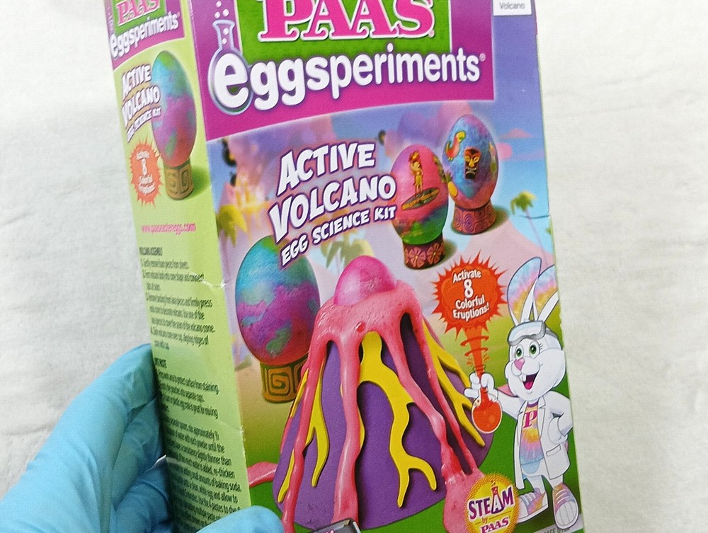 Paas Eggsperiments Active Volcano Egg Dyeing Decorating Kit New