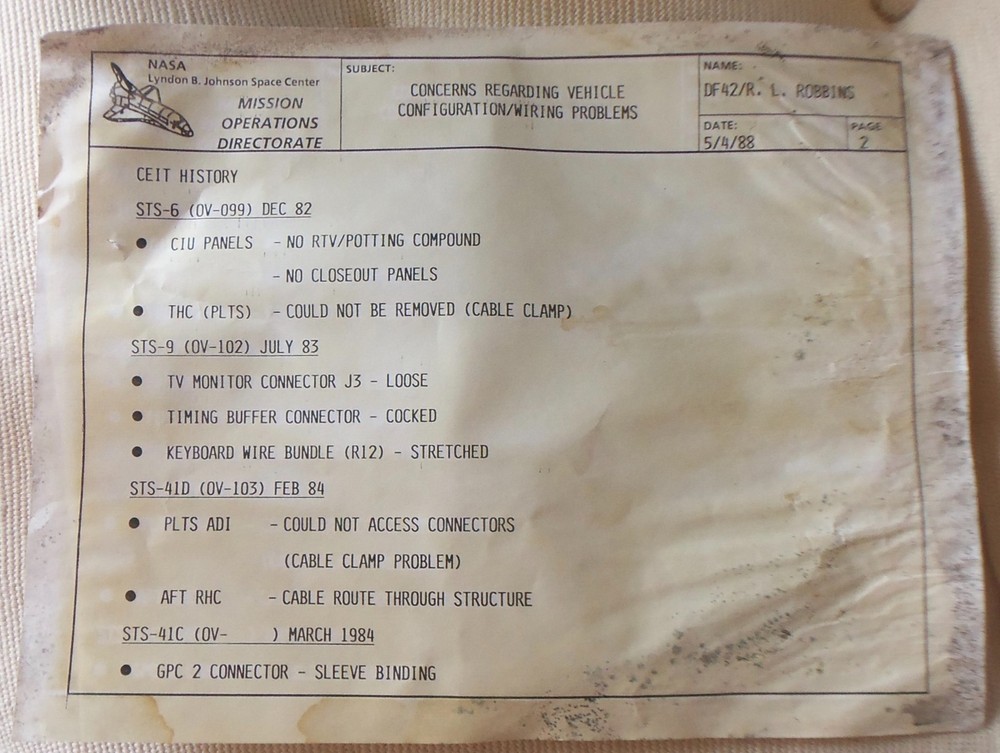 Space Shuttle Memorbilia