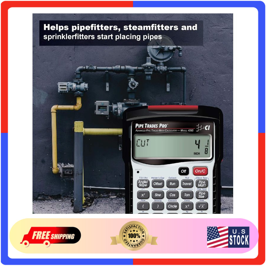 Pipe Trades Pro Calculator 4095, Advanced Math Tool for Pipefitters