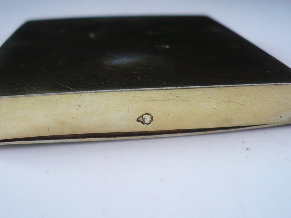 French Silver Gilt Double Compartment Patch Box, 1750-1756 Paris