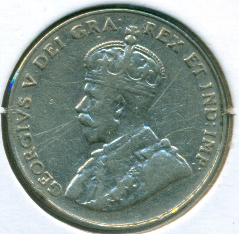 1936 CANADA FIVE CENTS, VERY FINE-EXTRA FINE, GREAT PRICE!