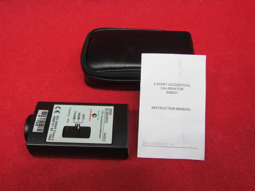 SPER SCIENTIFIC 840031 2PT . Acoustical Calibrator